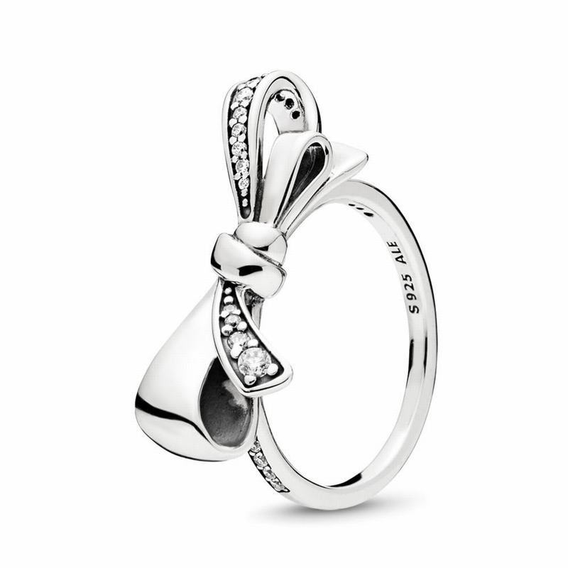 Inele statement Pandora Brilliant Bow Argint (1S0CydNG)